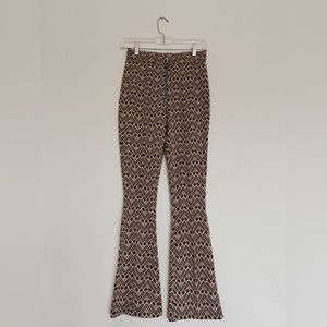 Zara 70s style fitted knit pants in small
